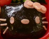 真っ黒キティー☆キャラ弁作り方4写真