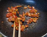 食べるラー油で、パプリカのクリチー白和え作り方3写真