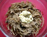 塩昆布蒸し鶏とごぼうの旨味和え☆作り方6写真