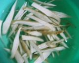 絶品～～揚げごぼうと水菜のサラダ作り方2写真