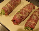 水菜の牛肉巻き♪☆おろしあん☆をかけて作り方3写真