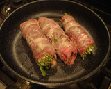水菜の牛肉巻き♪☆おろしあん☆をかけて作り方4写真