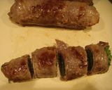 水菜の牛肉巻き♪☆おろしあん☆をかけて作り方5写真