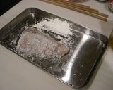 メカジキをニンニクオイルと醤油でソテー作り方2写真