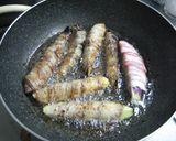 豚肉ぐるぐるなすの揚げびたし作り方3写真