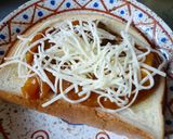 朝カレー☆トースト作り方4写真