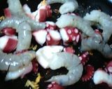 タコとえびのにんにくソテー作り方7写真