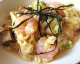 お弁当に❤なんちゃってエビ天の玉子とじ♬作り方5写真