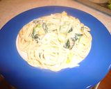 そら豆と塩鮭の和風クリームパスタ作り方8写真