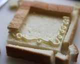 箱入り目玉トースト作り方1写真