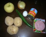 おつまみになるポテサラ★作り方1写真