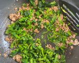 厚揚げ　ほうれん草と豚ひき肉のXO醤作り方2写真