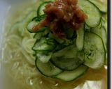 お茶漬け風さっぱり胡瓜冷やしラーメン梅味作り方15写真