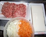 ☆学校行事で作った☆煮込みハンバーグ☆作り方1写真