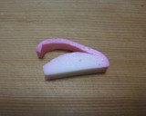 お弁当用☆かまぼこの飾り切り☆うさぎ☆作り方1写真