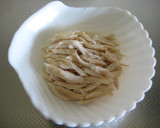 ささみとせん切り野菜のスープ作り方2写真