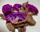 紫カリフラワーと若鶏砂肝の柚子胡炒め作り方4写真