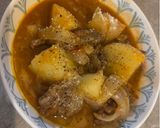 和洋あっさりコク旨！トマト肉じゃが🍅作り方8写真