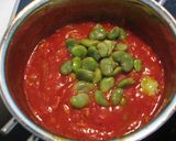 ツナと空豆のトマトソース作り方4写真