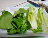 青梗菜と油揚げの炒め煮作り方1写真