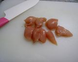 簡単！ヘルシー！鶏ささみの片栗粉ゆで作り方1写真