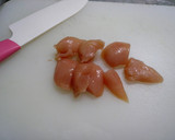 簡単！ヘルシー！鶏ささみの片栗粉ゆで作り方1写真
