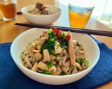 調理ほぼ無しレンジだけ！辛い冷やし肉そば作り方5写真