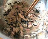 長いもとツナの塩昆布酢和え作り方2写真