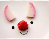＊キャラ弁＊　日の丸で簡単うさぎちゃん作り方2写真