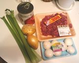 マッシュルーム入りミートソース作り方1写真