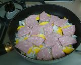 簡単♪かぼちゃとソーセージの蒸し焼き作り方2写真