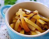 じゃが芋とちくわの塩昆布ぺぺロンチーノ作り方4写真