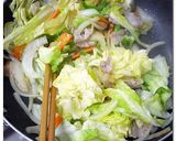 キャベツたっぷり ♪ソース 焼うどん ♪作り方2写真