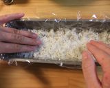 パウンド型で♪スモークサーモンの押し寿司作り方5写真