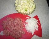 コンビーフとキャベツごはん作り方1写真