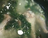 お家で簡単♪土鍋で骨付き鶏肉の薬膳粥作り方8写真