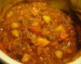 たっぷり野菜で優しい甘み♡ひき肉入カレー作り方5写真