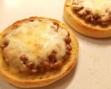 納豆&チーズの朝食イングリッシュマフィン作り方3写真