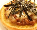 納豆&チーズの朝食イングリッシュマフィン作り方4写真