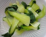 チンゲン菜のネギソースサラダ風作り方3写真