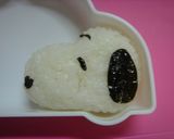 ★キャラ弁★スヌーピー おにぎり♪作り方4写真