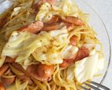ピリリ♪キャベツのマスタード醤油パスタ作り方6写真