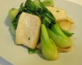 中国家庭料理♪青梗菜と椎茸のにんにく炒め作り方5写真