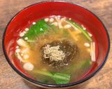 えのきとサラダ小松菜の味噌汁作り方6写真