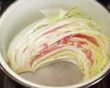 白菜と豚肉の中華風クリームソース作り方2写真