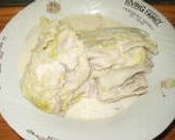白菜と豚肉の中華風クリームソース作り方5写真