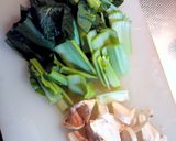 5分で！小松菜炒めて卵でとじたん。作り方1写真