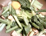 5分で！小松菜炒めて卵でとじたん。作り方3写真