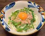 即席の卵スープと挽き割り納豆うどん作り方8写真