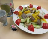 牛肉と太胡瓜のサラダ風炒め物作り方6写真